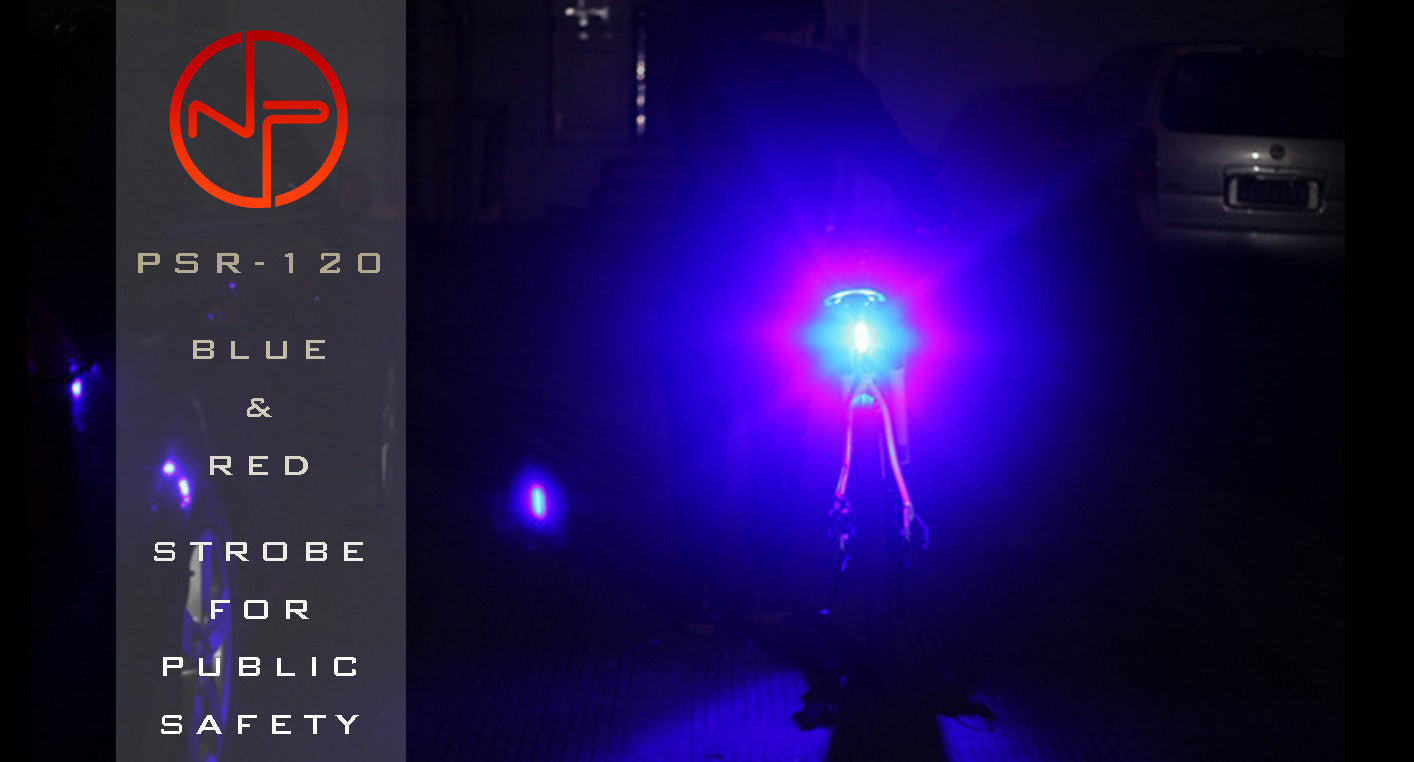 PSR-120  Police Patrol RED/BLUE Strobe - Alternating LED 120